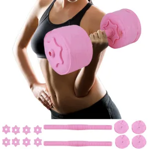 1 Pair 6kg Water‑filled Dumbbell Woman Fitness Training