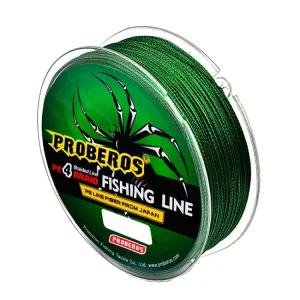 2 PCS PROBEROS 4 Edited 100M Strong Horse Fish Line, Line number: 0.4 / 6LB(Green)