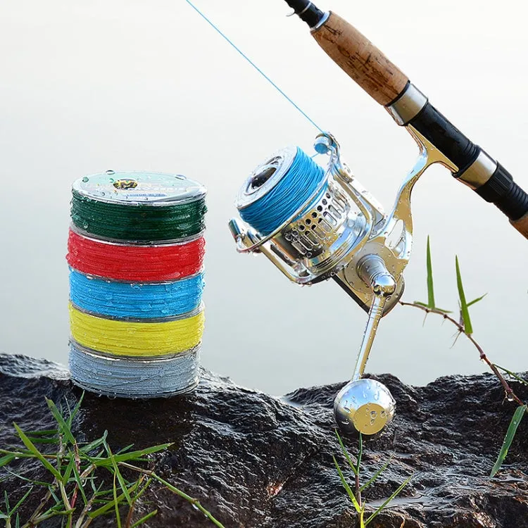 2 PCS PROBEROS 4 Edited 100M Strong Horse Fish Line, Line number: 0.4 / 6LB(Yellow)