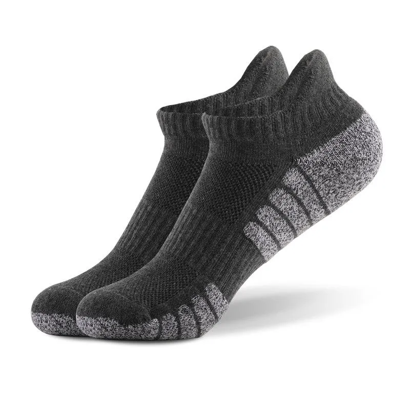 3 Pairs of Running Socks Thick Towel Bottom Cotton Non-slip Sweat-absorbing Breathable Sports Socks 91378263L