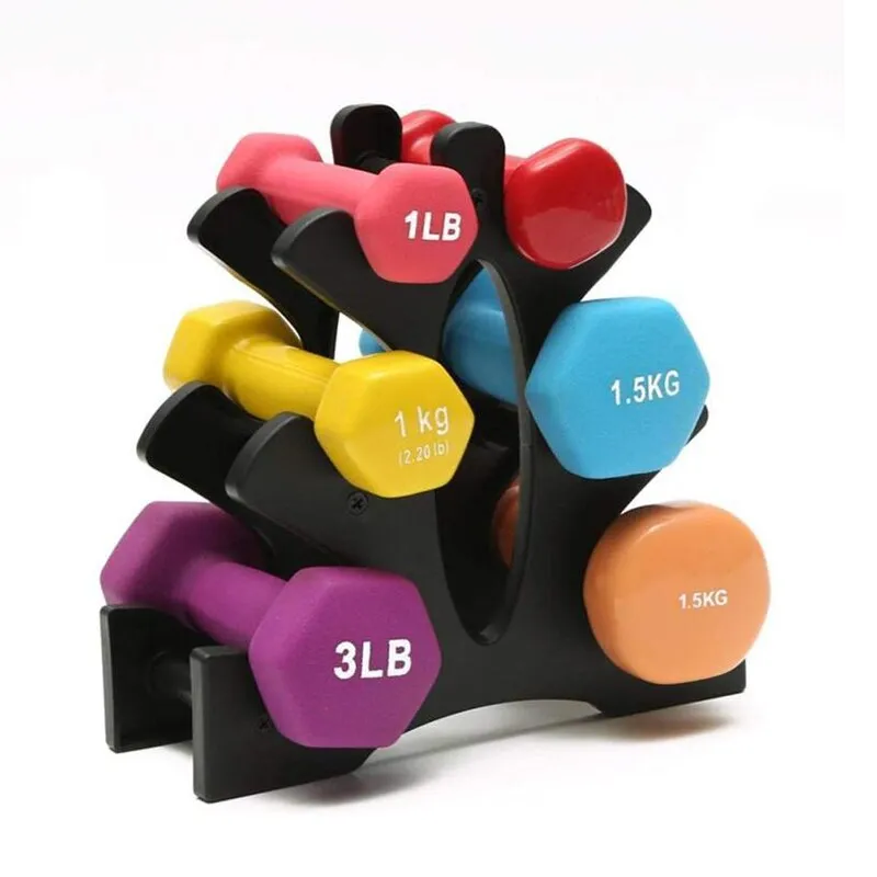 3-tier Dumbbell Weight Rack Compact Dumbbell Floor Support