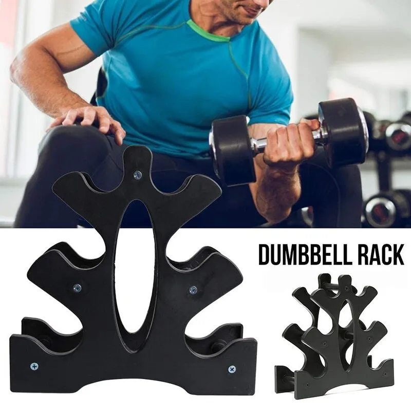 3-tier Dumbbell Weight Rack Compact Dumbbell Floor Support
