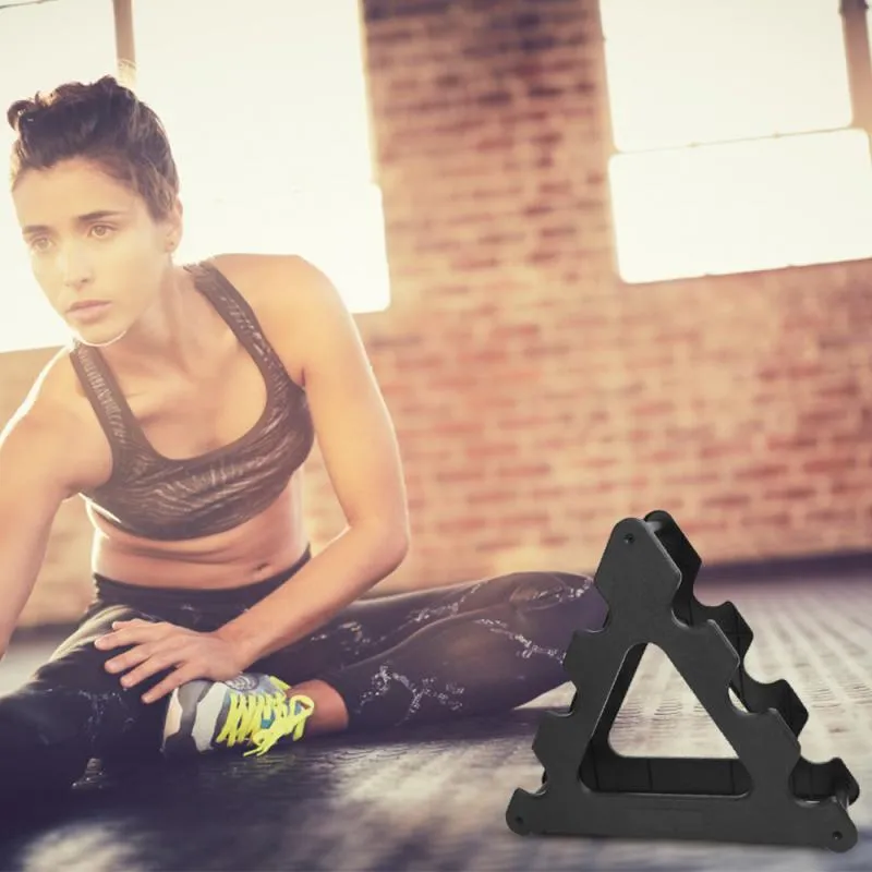 3-tier Dumbbell Weight Rack Compact Dumbbell Floor Support