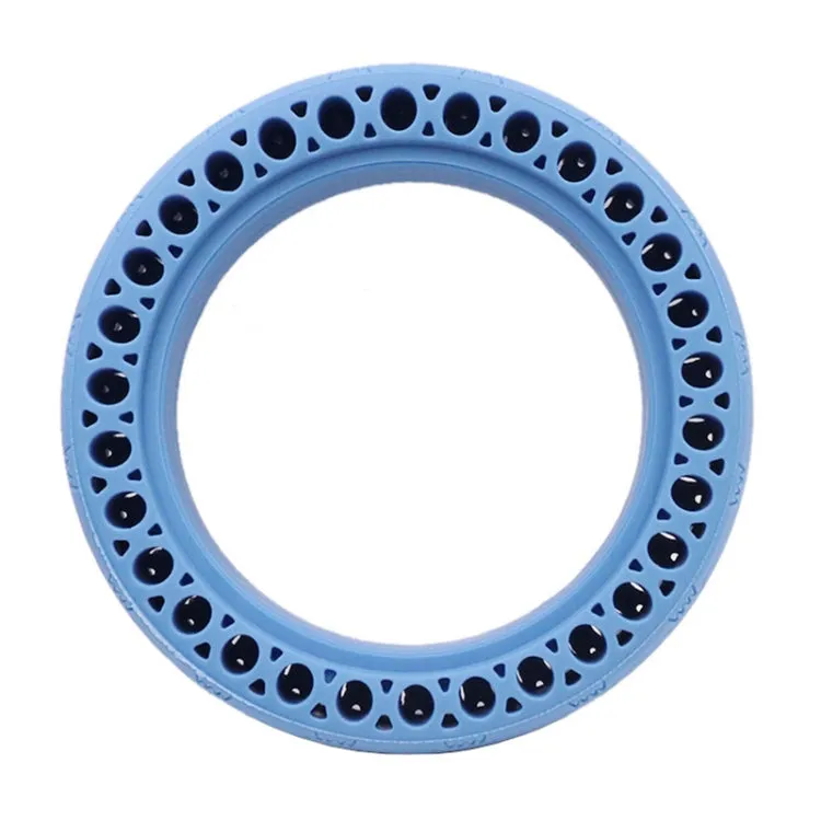 8.5 inch Electric Scooter Wear-resistant Shock-absorbing Decorative Pattern Tire Honeycomb Solid Tire, Suitable for Xiaomi Mijia M365(Blue)