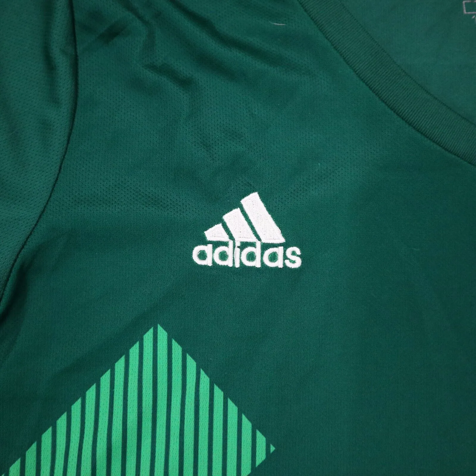 Adidas Climalite Women Pullover T Shirts Short Sleeves V Neck Green Size X Large