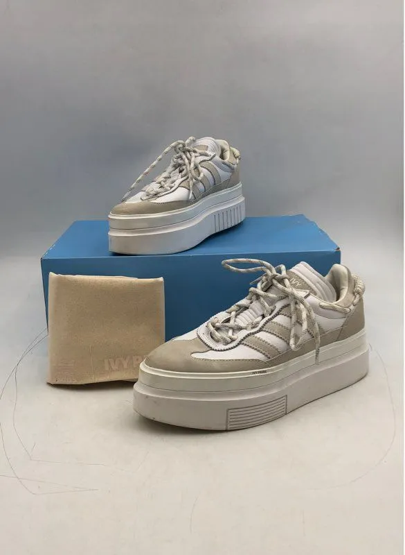 Adidas Women's Super Sleek 72 GX2769 White Tan Lace-Up Athletic Shoes - Size 7.5