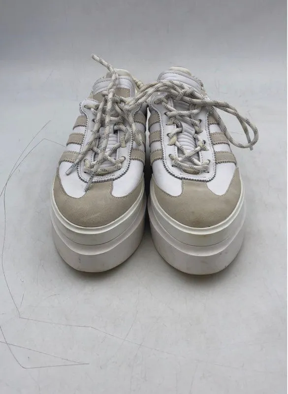 Adidas Women's Super Sleek 72 GX2769 White Tan Lace-Up Athletic Shoes - Size 7.5