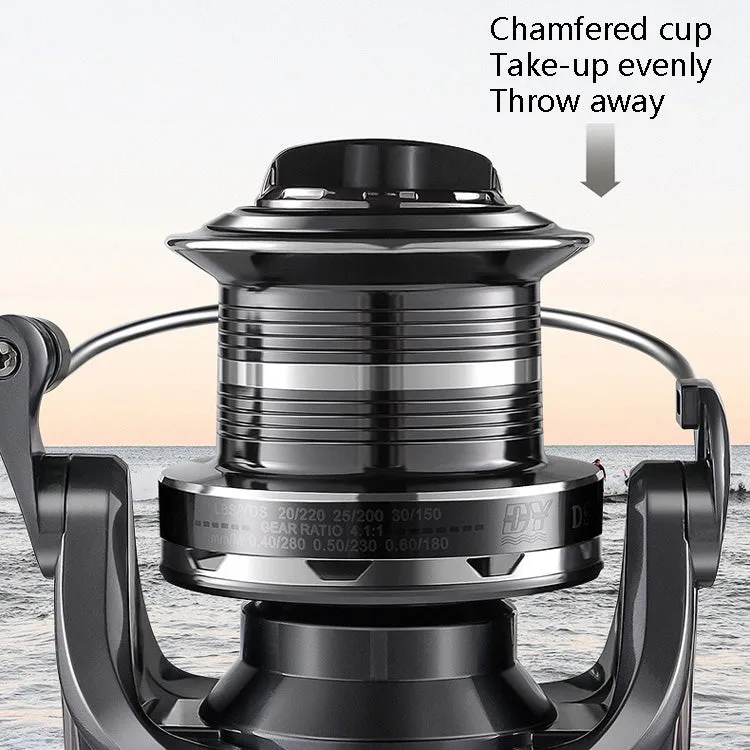 All-Metal Non-Gap Far Casting Wheel Spin Wheel Oblique Anchor Fish Wheel, Specification: DS8000
