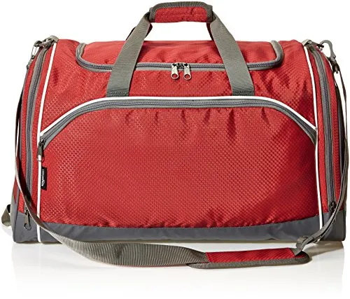 Amazonbasics Sports Duffel - Medium, Red