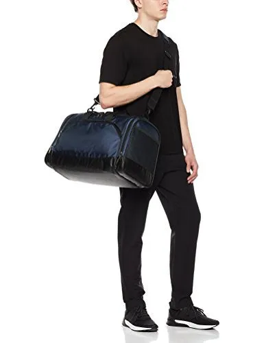Amazonbasics Sports Duffel - Small, Navy Blue