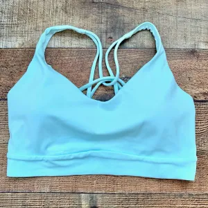 Athleta Light Blue Solace Criss Cross Back Padded Bra- Size ~S