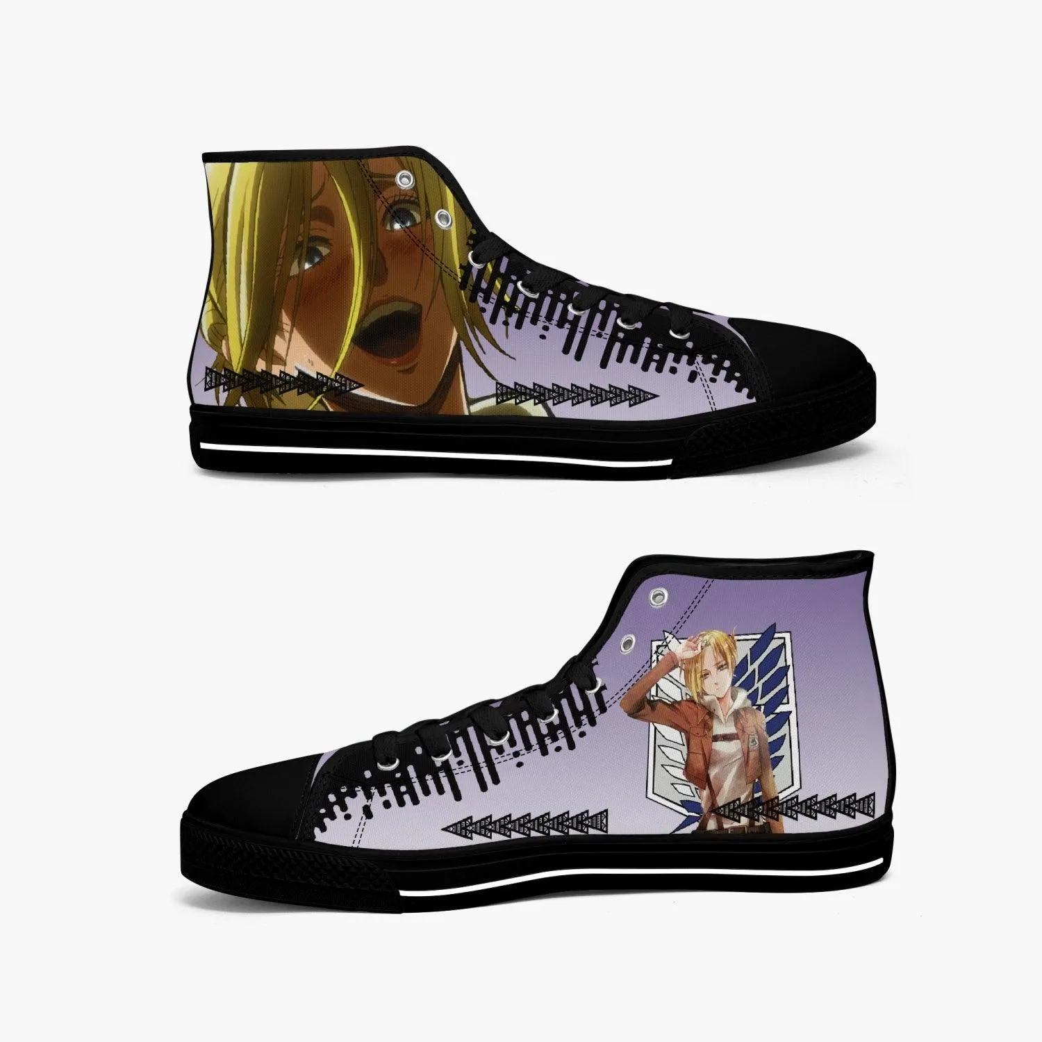 Attack On Titan Annie Leonhart A-Star Mid Anime Shoes