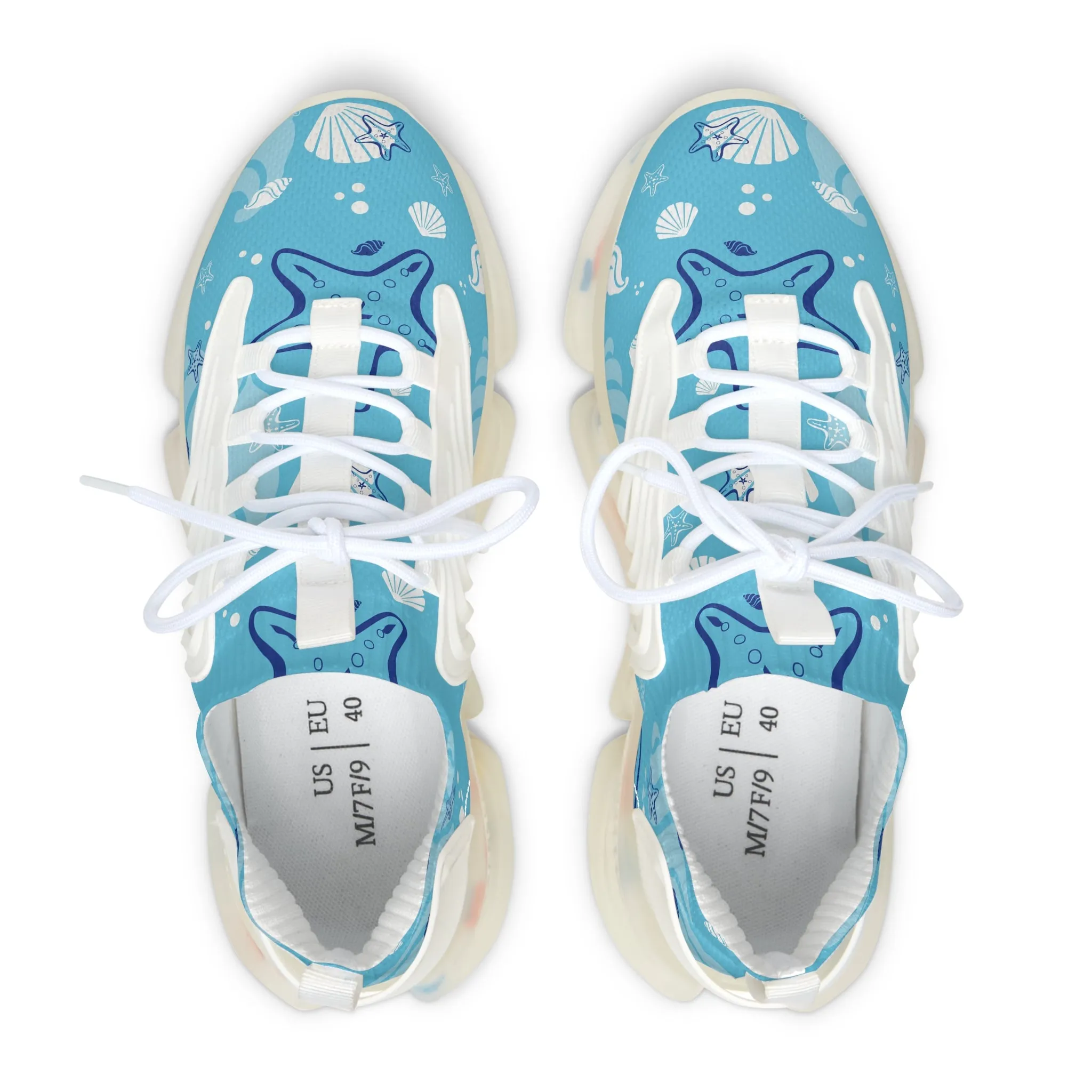 Beach Shells and Starfish Women's Mesh Sneakers