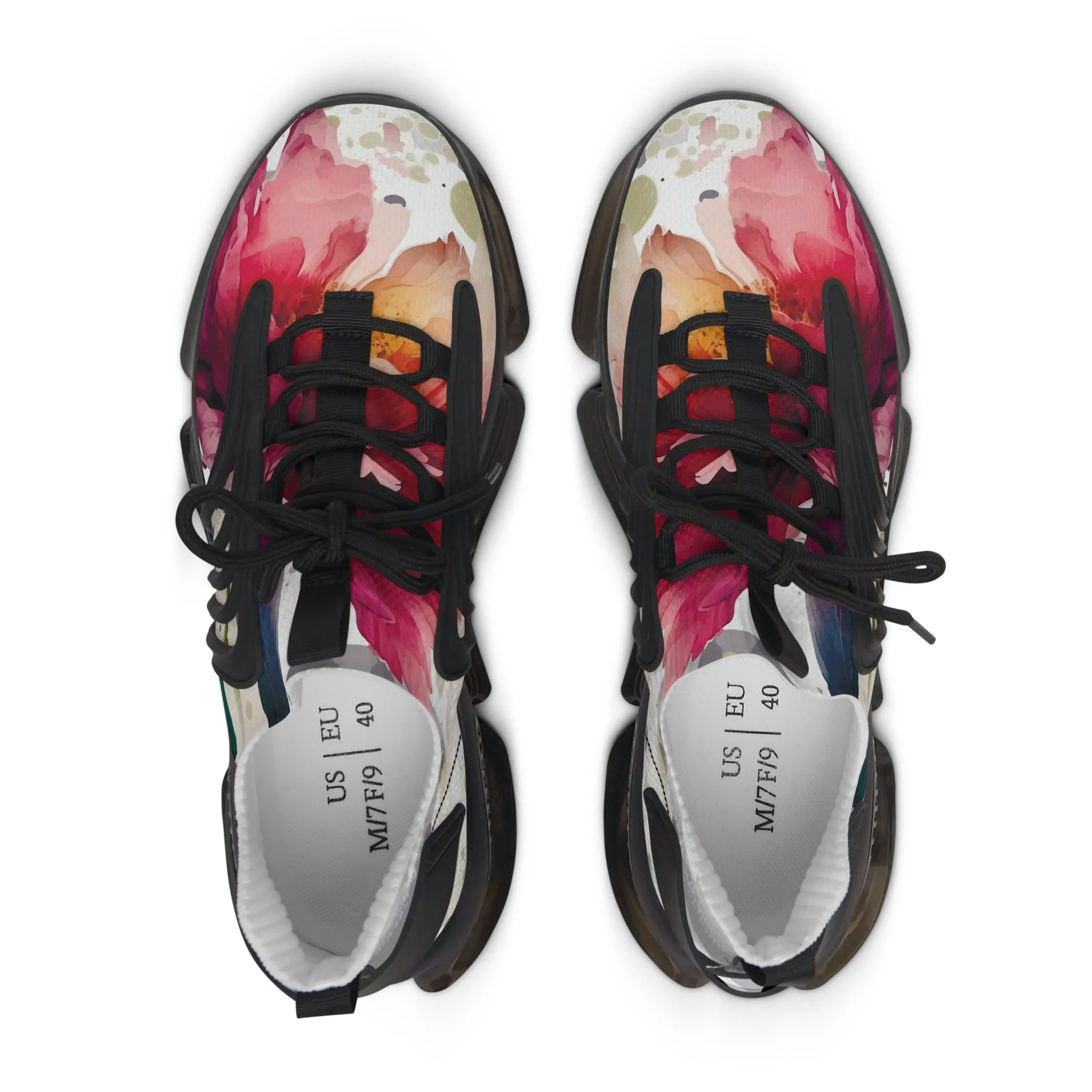 Beautiful Flowers Women's Mesh Sneakers