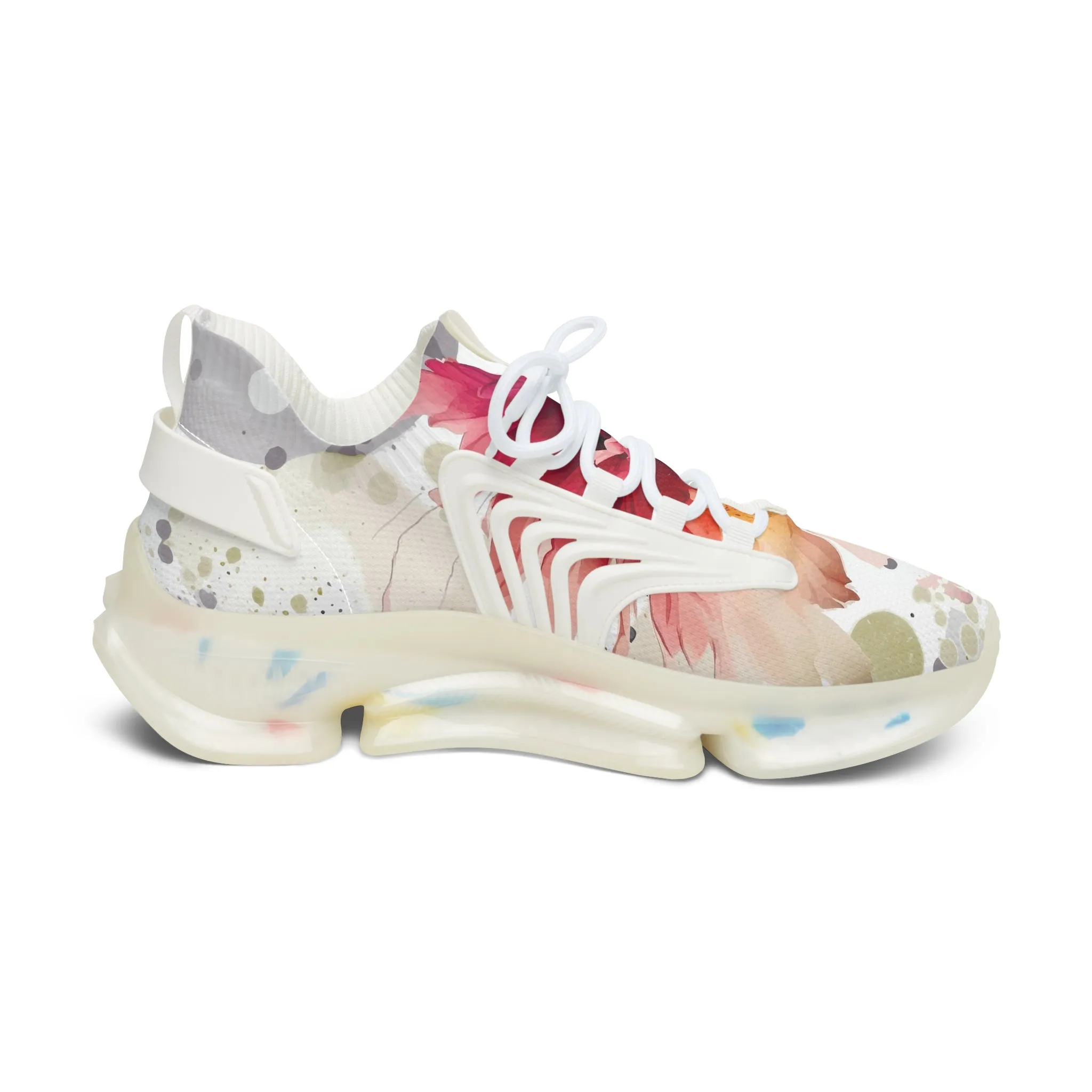 Beautiful Flowers Women's Mesh Sneakers