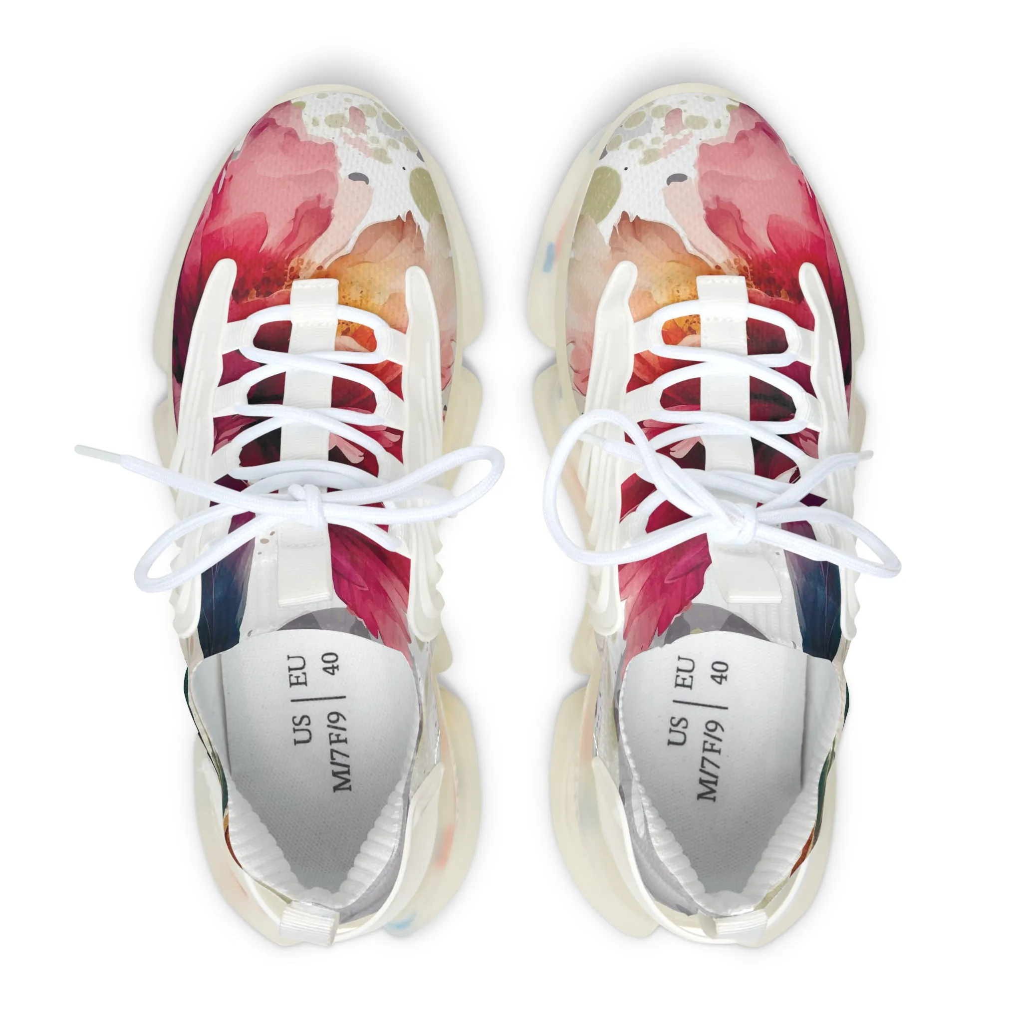 Beautiful Flowers Women's Mesh Sneakers