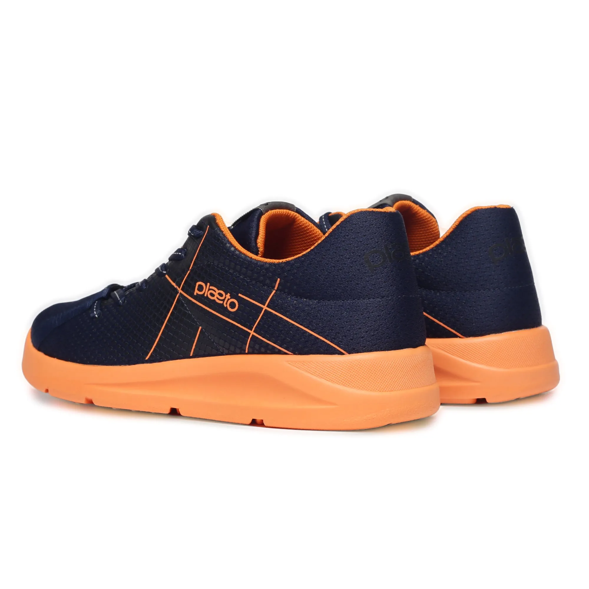 Block 5 Men's Sports Shoes - Navy Blue / Orange