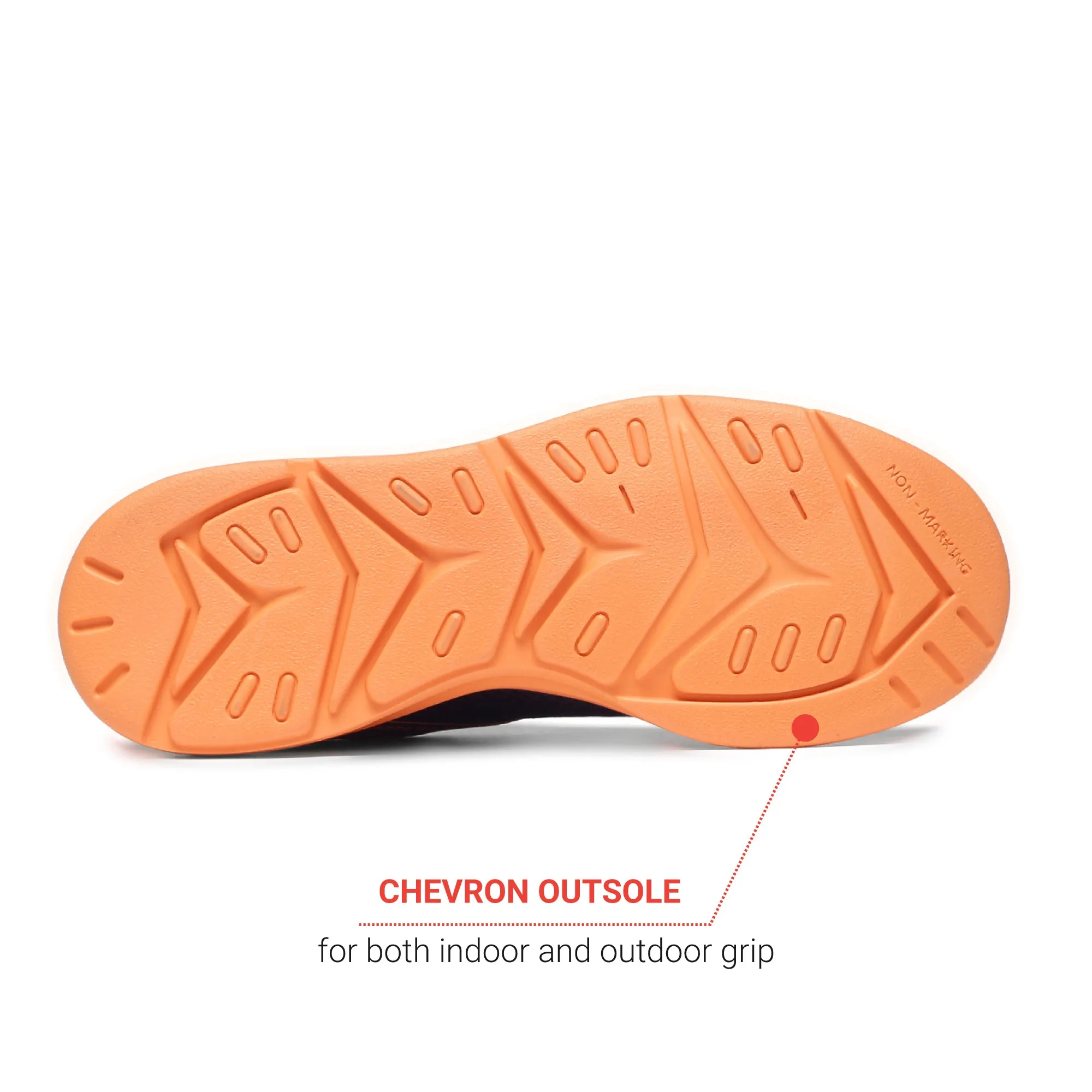 Block 5 Men's Sports Shoes - Navy Blue / Orange