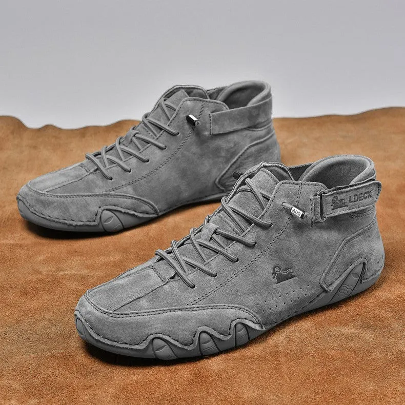 Bootara Men’s Octopus High-Top Microfiber with Fleece Lining Martin Boots