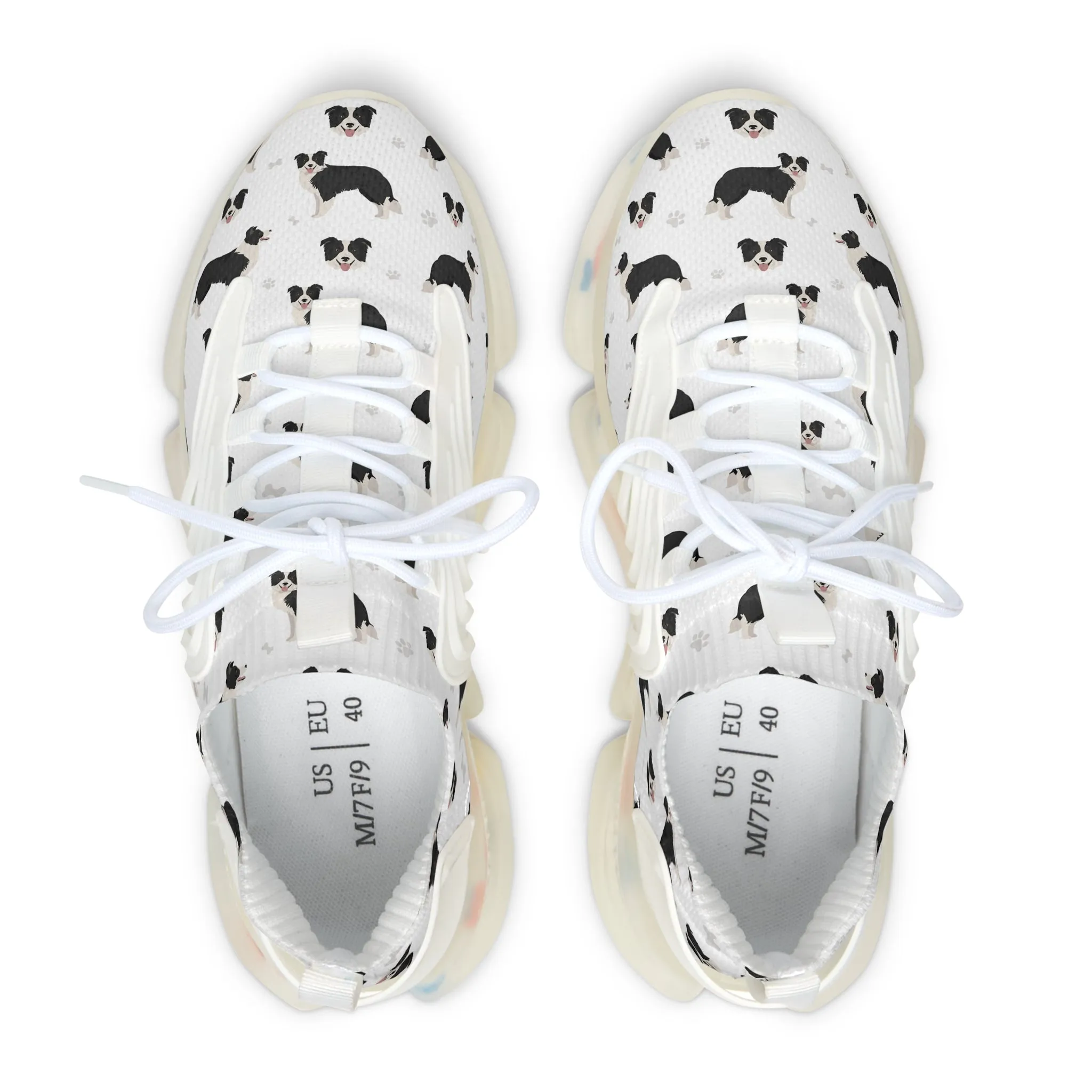 Border Collie Dogs Mesh Sneakers