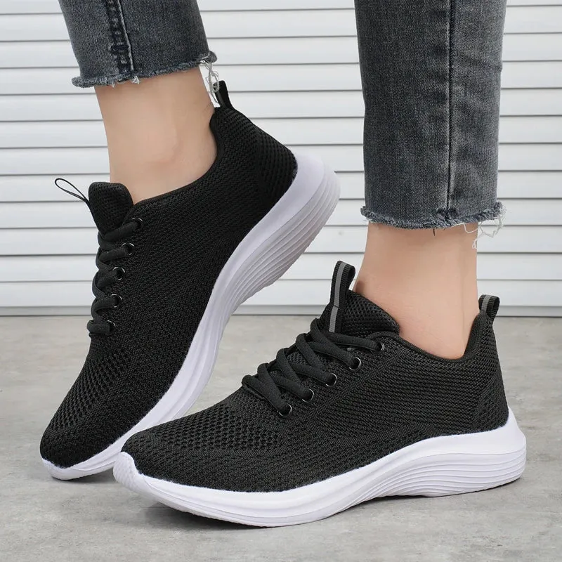 Breathable Mesh Women's Sports Shoes - Casual & Comfortable Sneakers