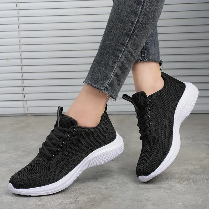 Breathable Mesh Women's Sports Shoes - Casual & Comfortable Sneakers