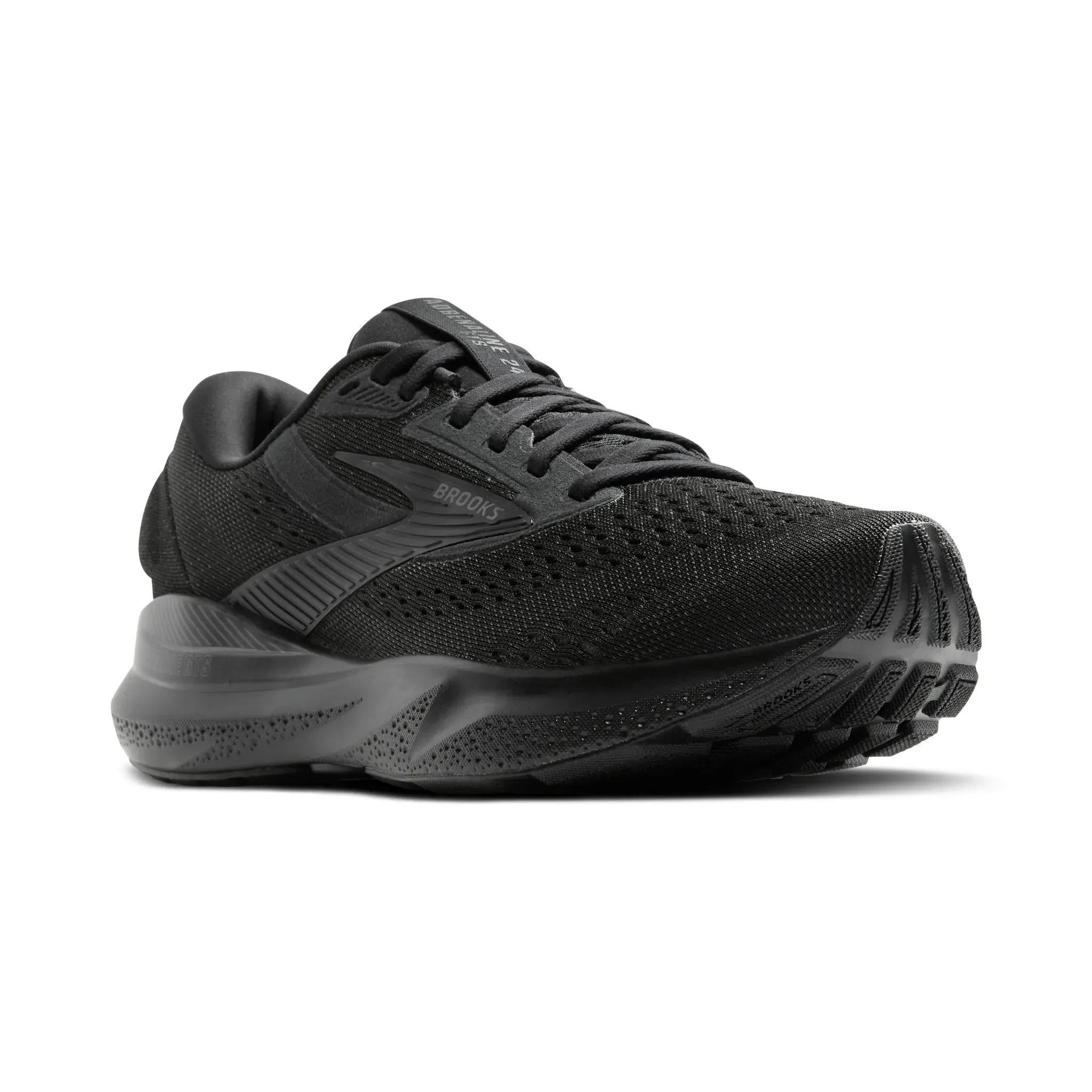 Brooks Mens Trainer Adrenaline GTS 24 Wide Black/Black/Ebony