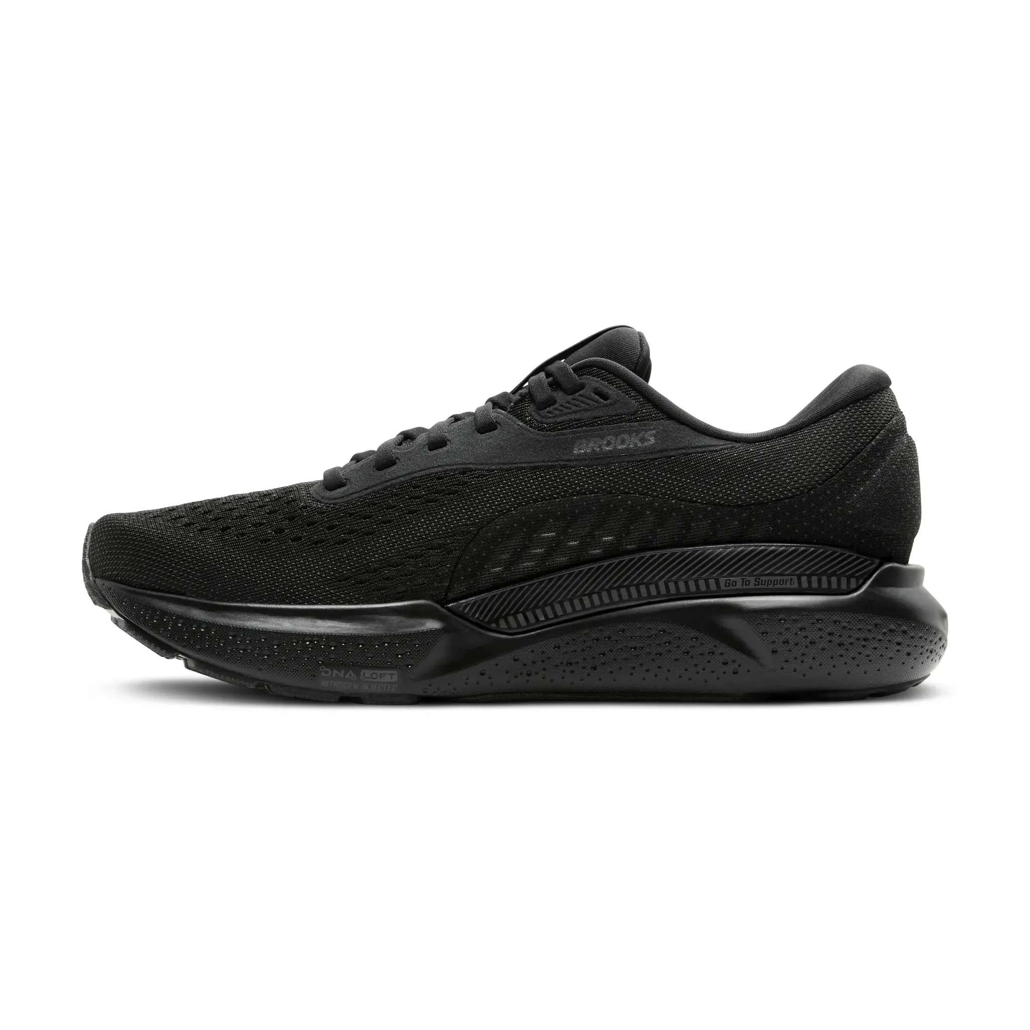 Brooks Mens Trainer Adrenaline GTS 24 Wide Black/Black/Ebony