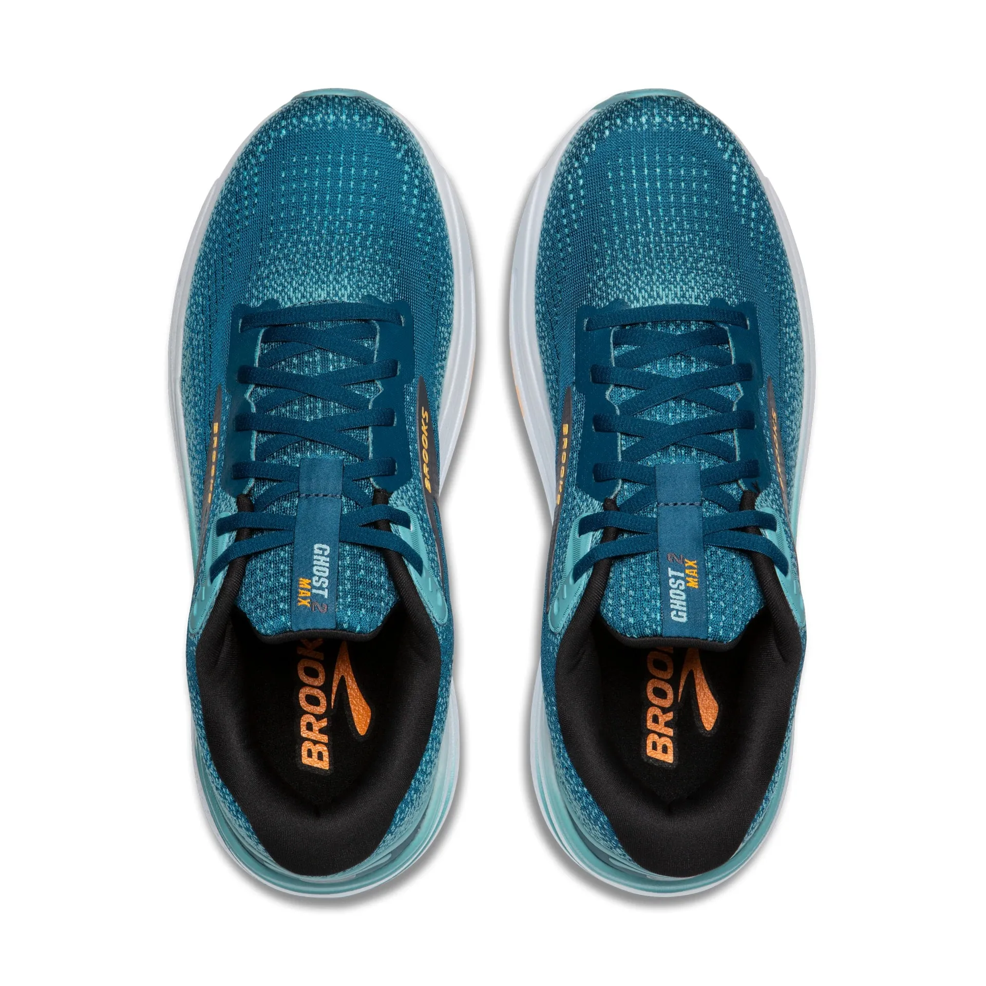 Brooks Mens Trainer Ghost Max 2 Moroccan Blue/Aqua/Orange Pop