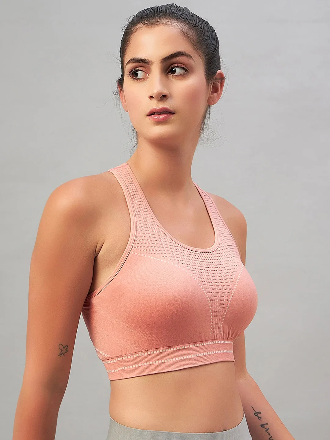 C9 Airwear Active Sports Bra with pads for Women - Pink