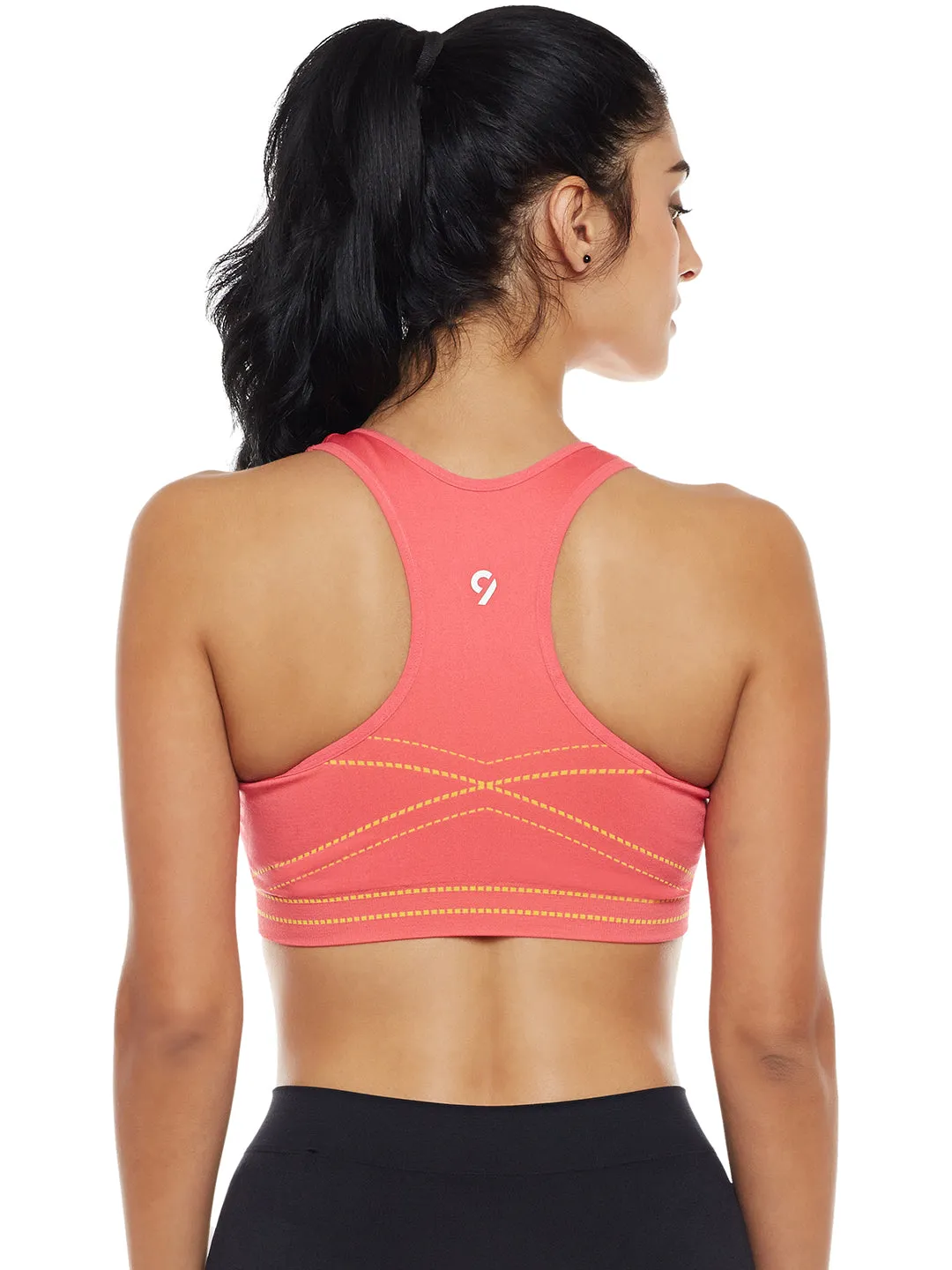 C9 Airwear Active Sports Bra with pads for Women - Pink
