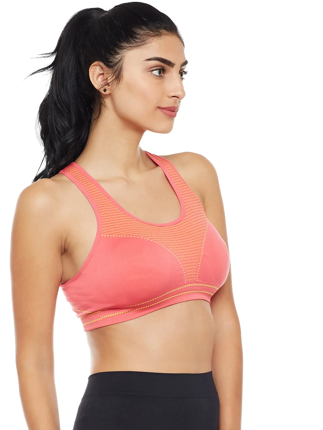 C9 Airwear Active Sports Bra with pads for Women - Pink