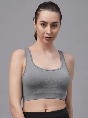 C9 Airwear Seamless Ribbed Sports Women's Bra - Grey