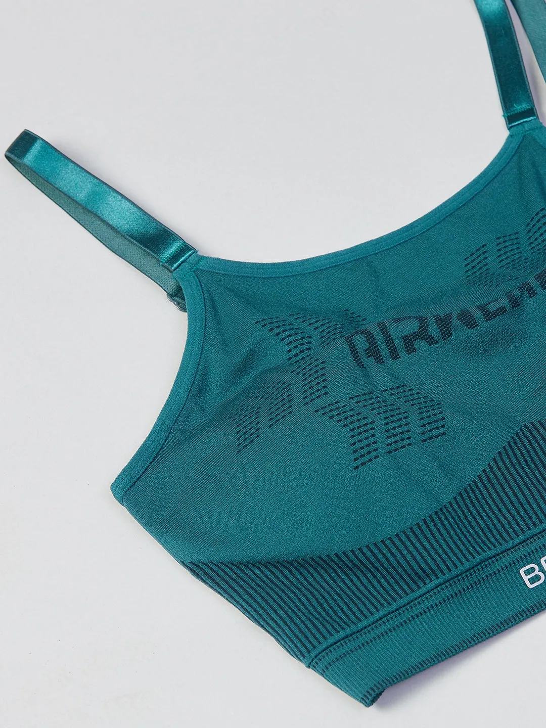 C9 Airwear Seamless Women Regular Back Sports Bra - Dark Green