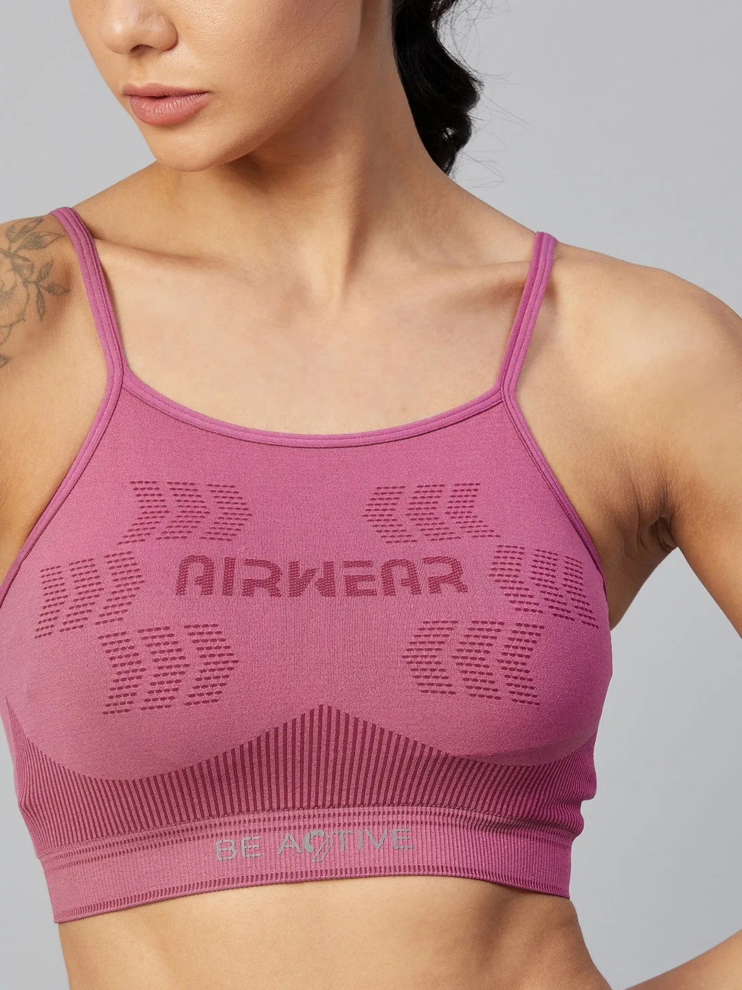 C9 Airwear Seamless Women Regular Back Sports Bra - Dark Green