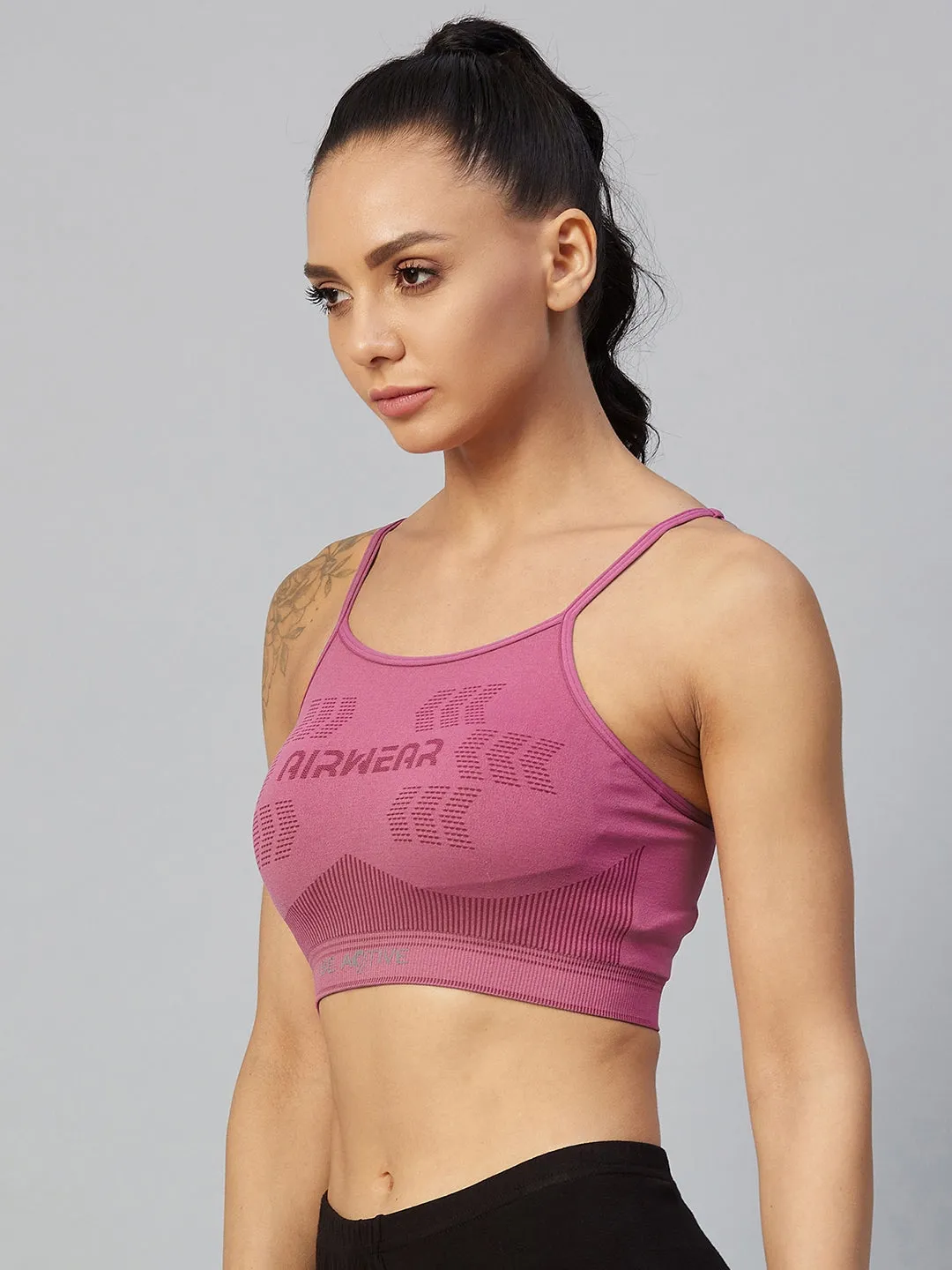 C9 Airwear Seamless Women Regular Back Sports Bra - Dark Green