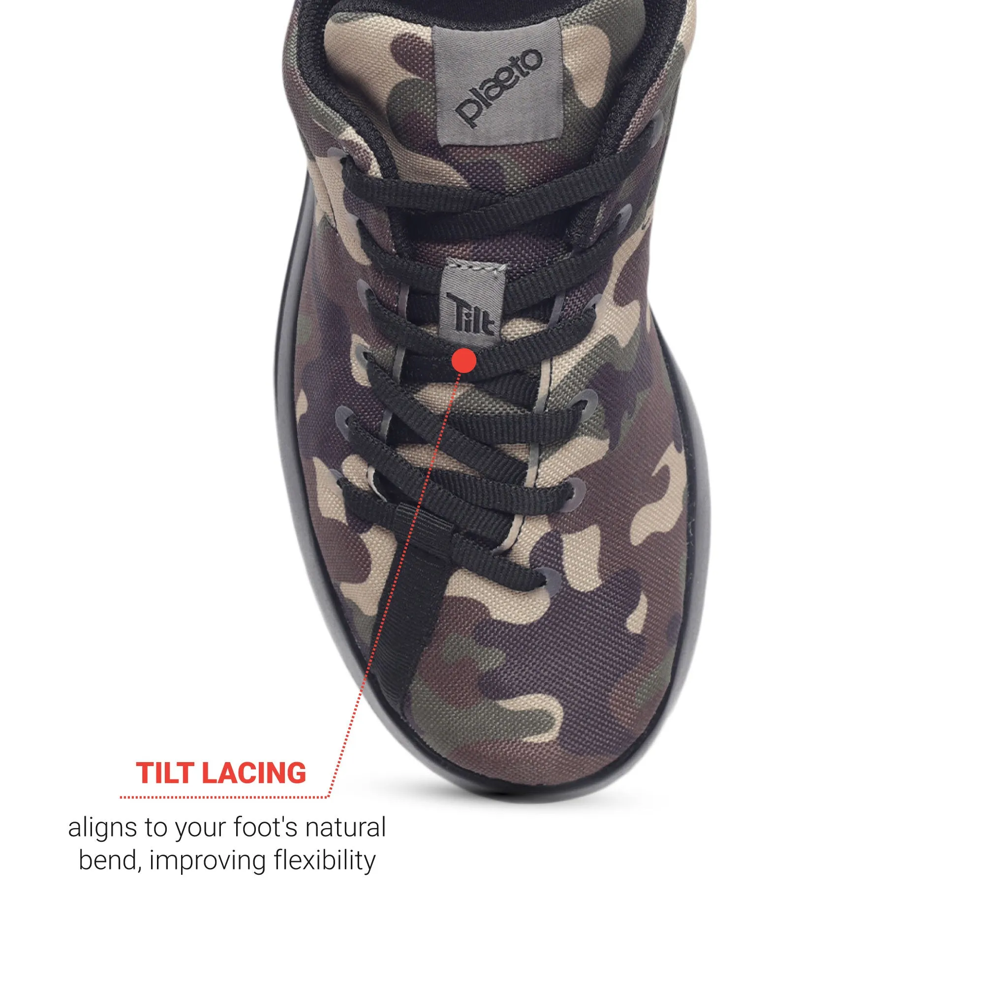 Camo Men's Sports Shoes - Green / Beige