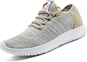 CAMVAVSR Running Shoes for Men Fashion Tennis Shoes Men's Sneakers Slip on Lightweight Casual Workout Walking Shoes for Men Gold Size 11 Home Treadmill Shoes Nurse Work Outdoor Cross Flat Shoes