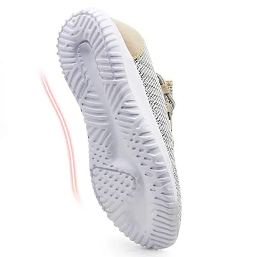 CAMVAVSR Running Shoes for Men Fashion Tennis Shoes Men's Sneakers Slip on Lightweight Casual Workout Walking Shoes for Men Gold Size 11 Home Treadmill Shoes Nurse Work Outdoor Cross Flat Shoes