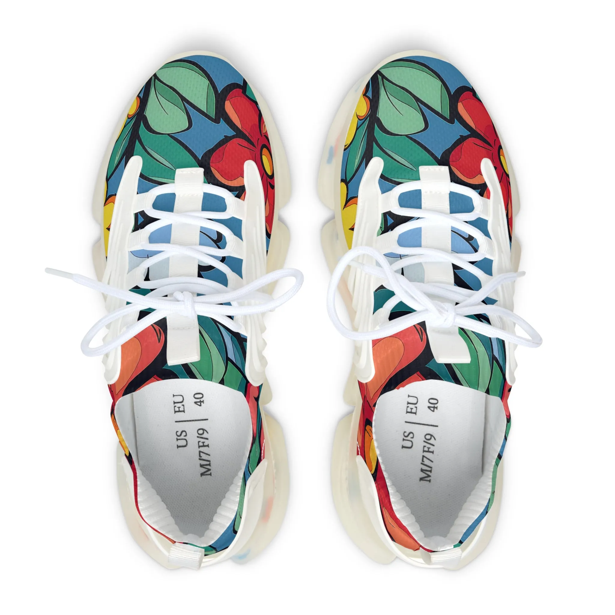 Cartoon Flowers Ver 8 - Women's Mesh Sneakers