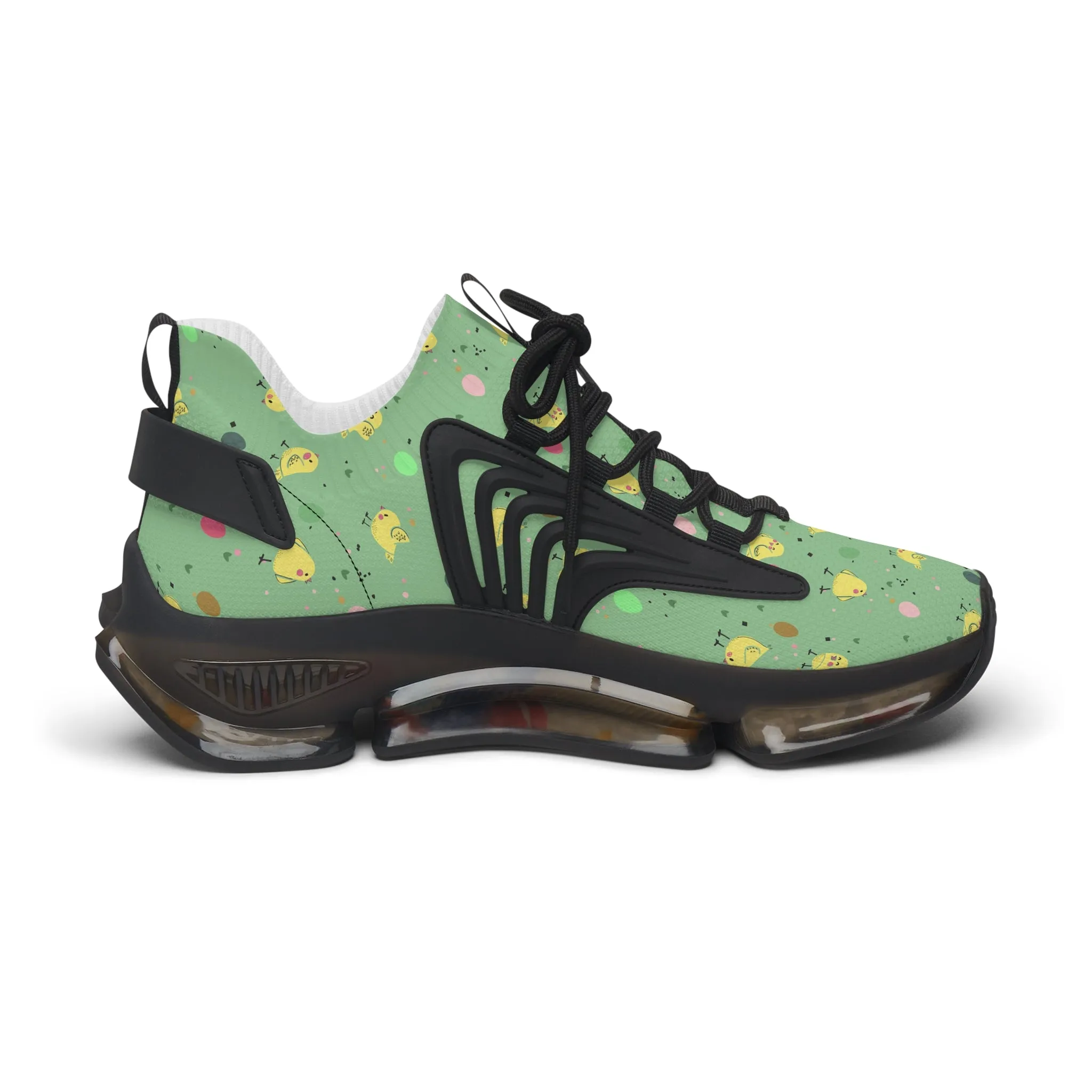 Chick and Colored Eggs Women's Mesh Sneakers