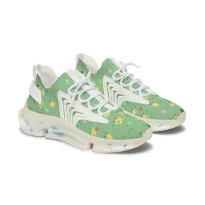 Chick and Colored Eggs Women's Mesh Sneakers