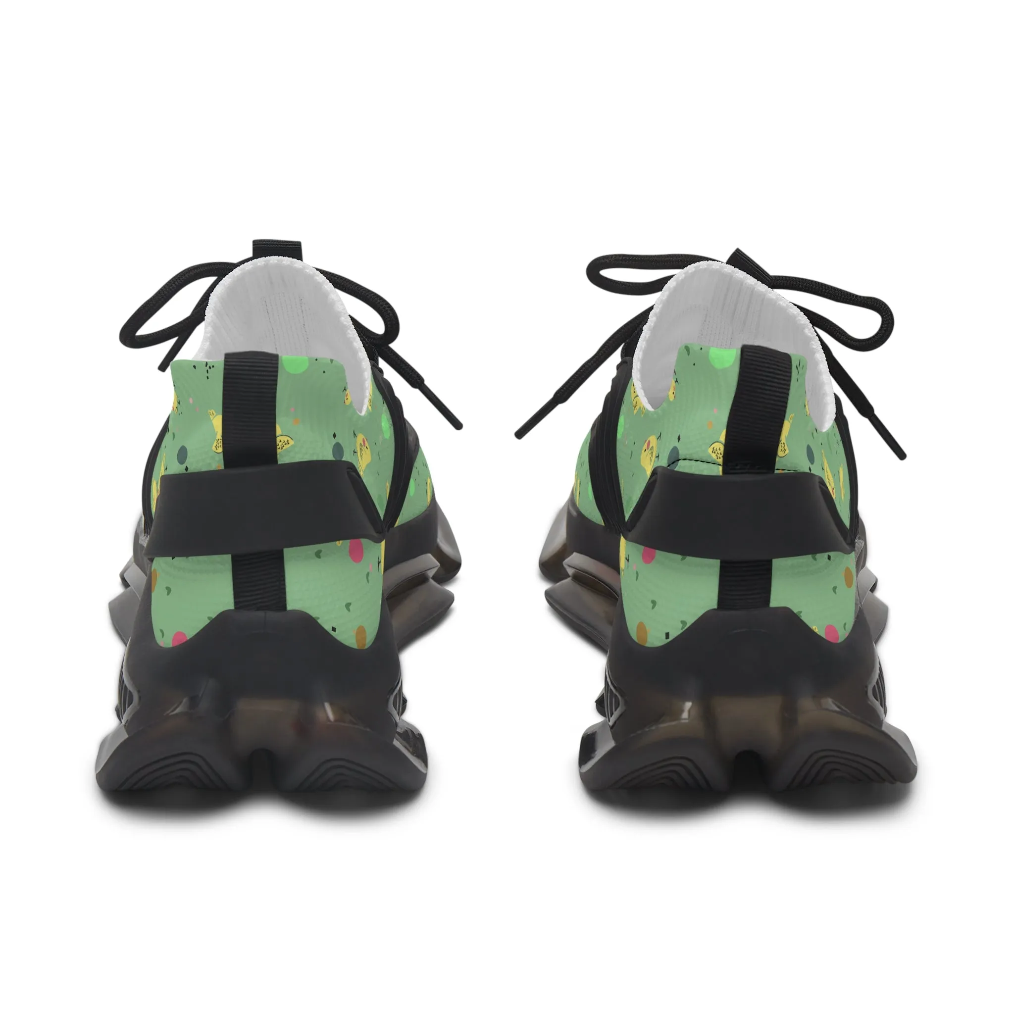 Chick and Colored Eggs Women's Mesh Sneakers