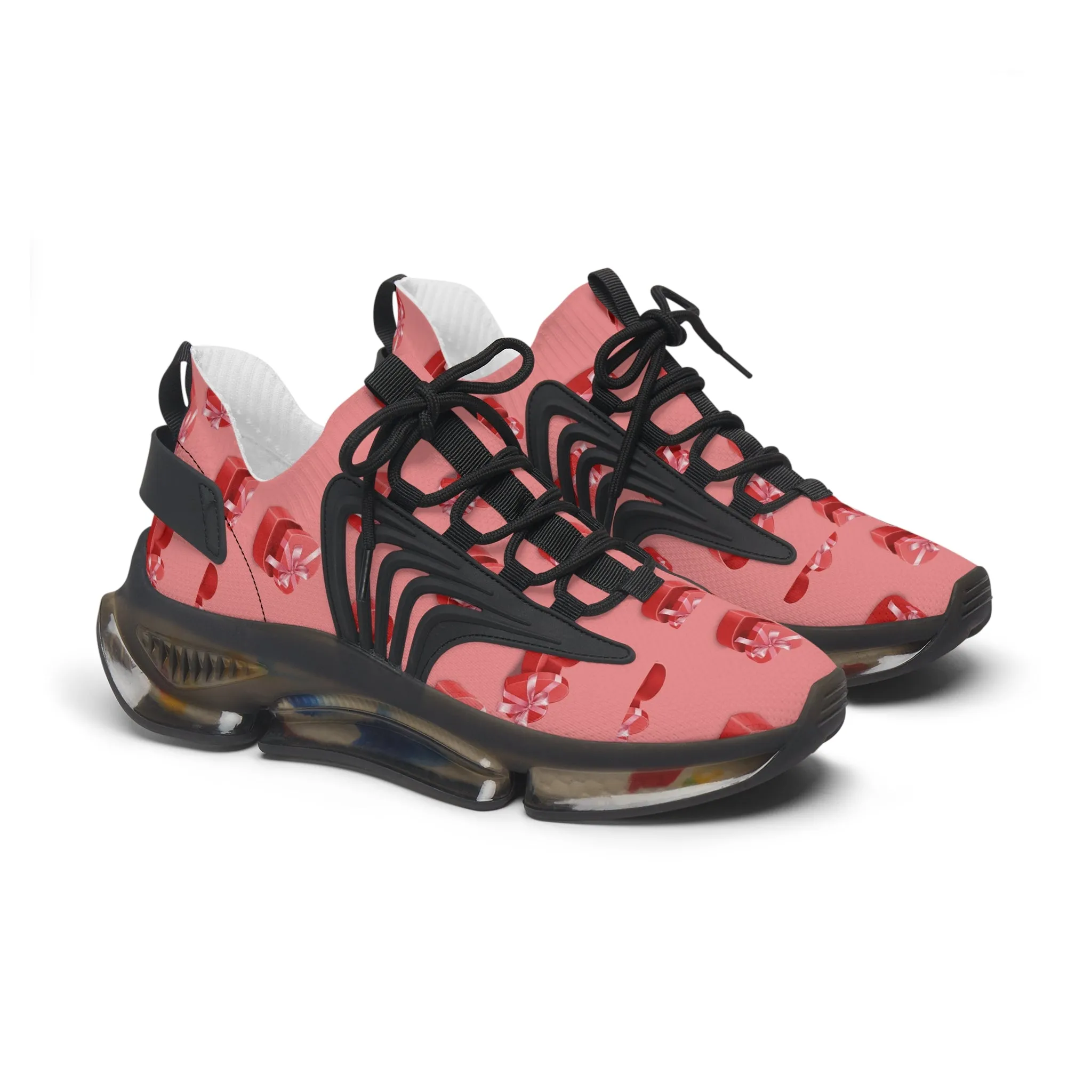 Chocolate Heart Boxes Women's Mesh Sneakers
