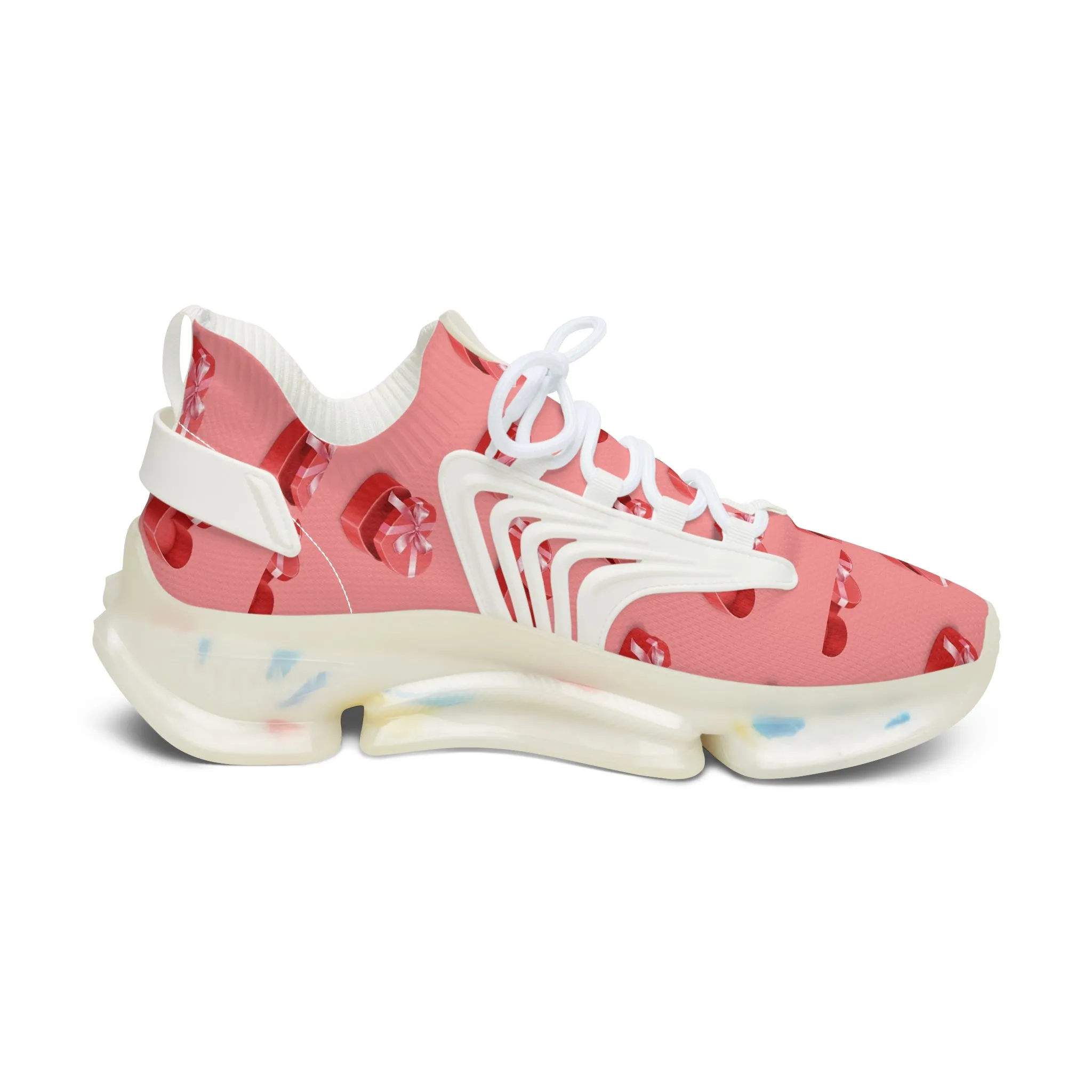 Chocolate Heart Boxes Women's Mesh Sneakers