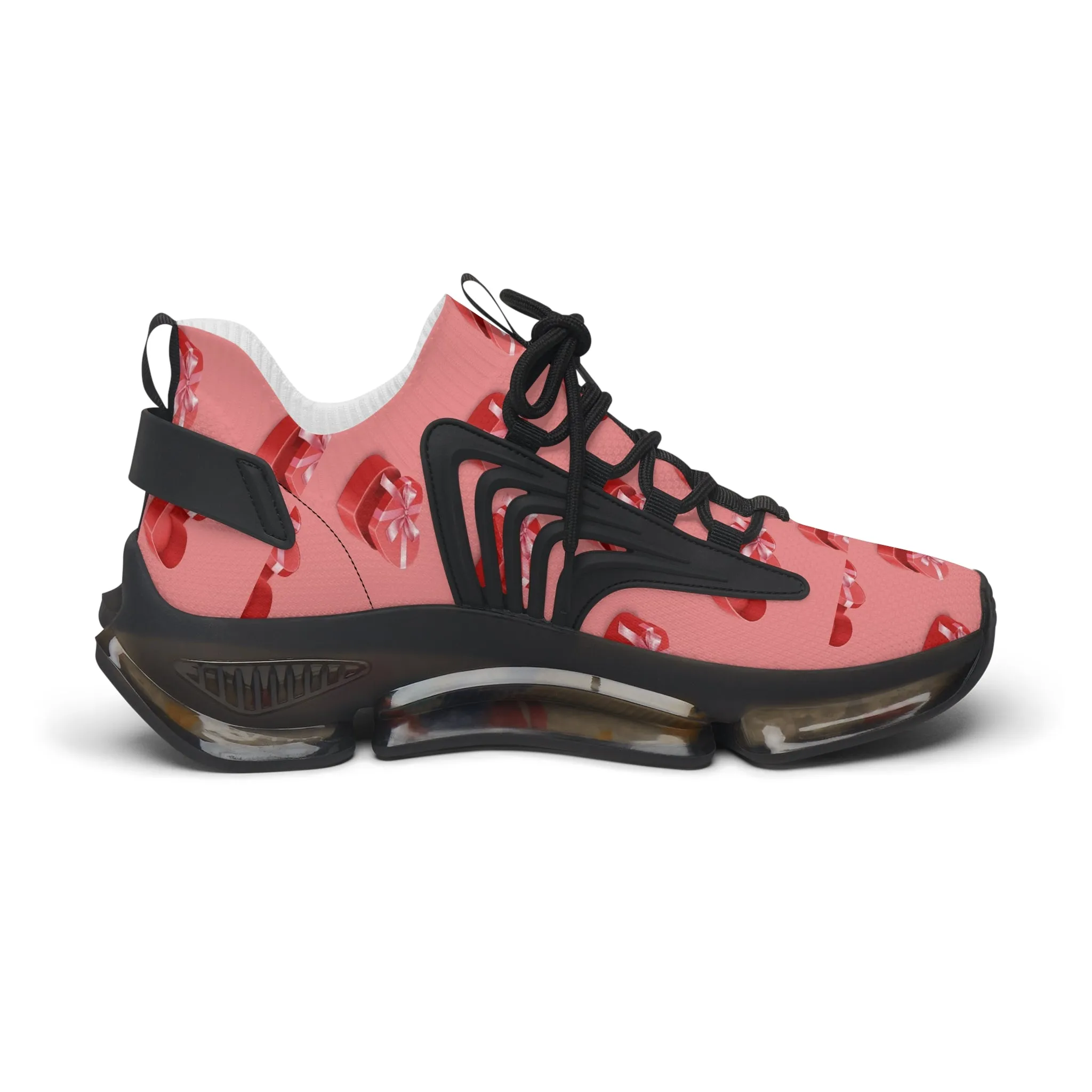 Chocolate Heart Boxes Women's Mesh Sneakers