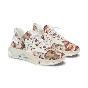 Coffee Cups Women's Mesh Sneakers