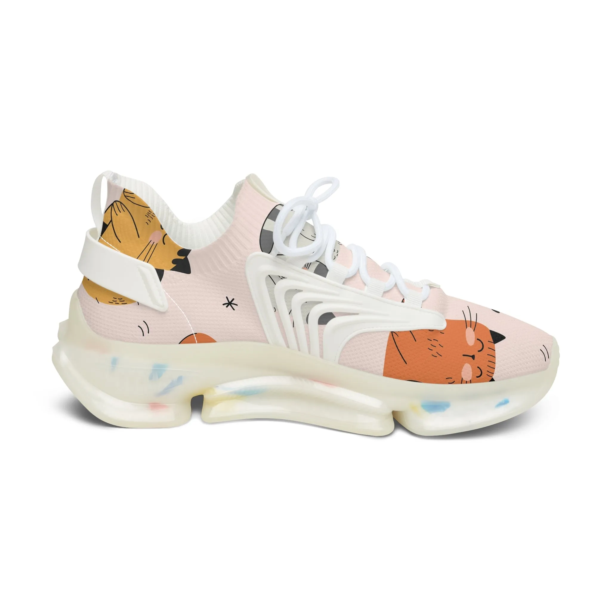 Colored Cats Women's Mesh Sneakers