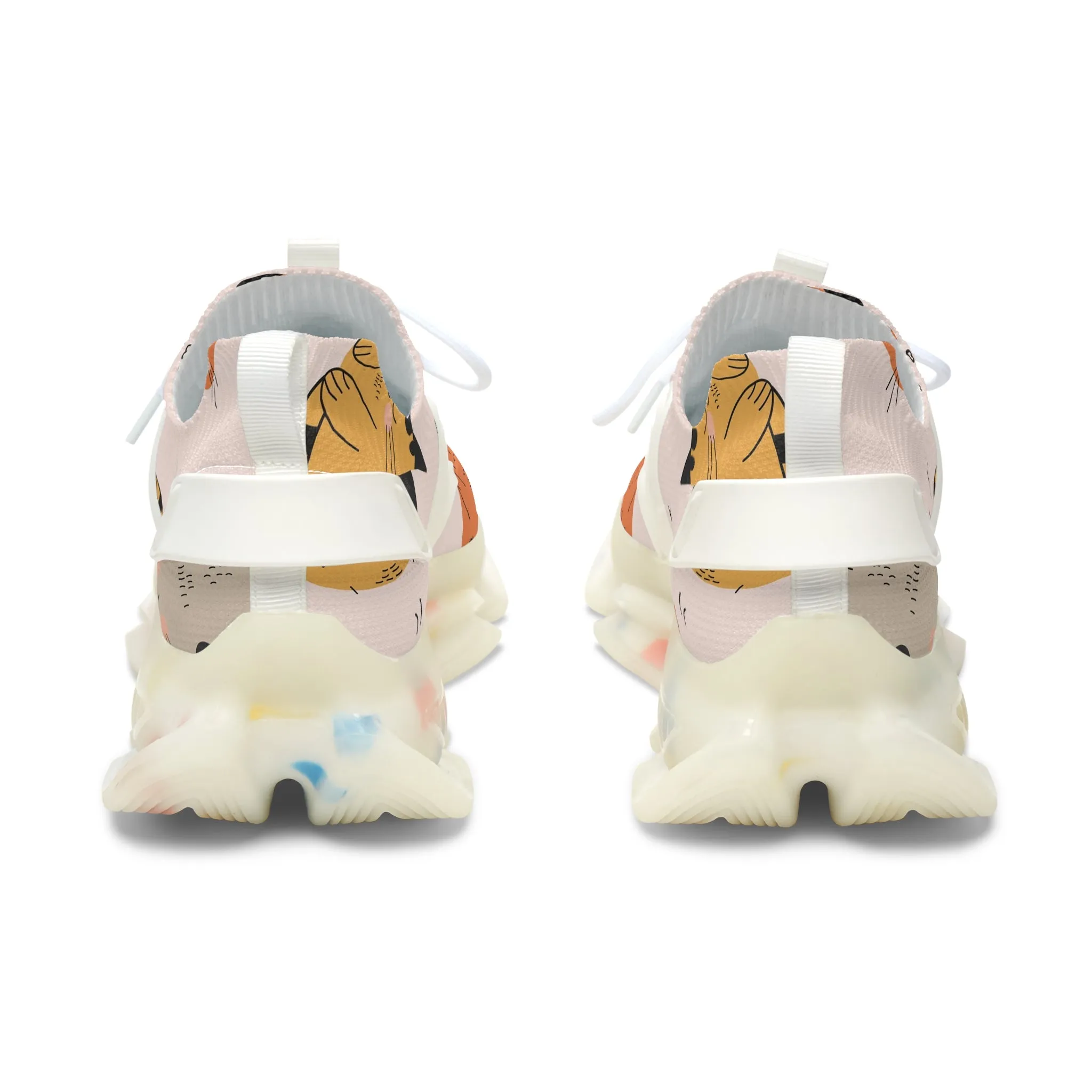 Colored Cats Women's Mesh Sneakers