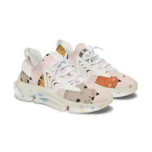 Colored Cats Women's Mesh Sneakers